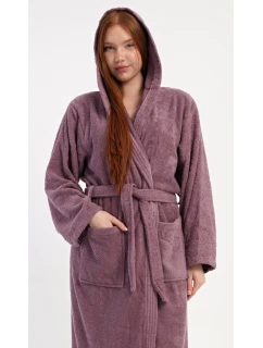 Dámsky dlhý župan s kapucňou Heather