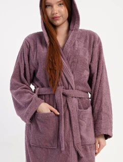 Dámsky dlhý župan s kapucňou Heather