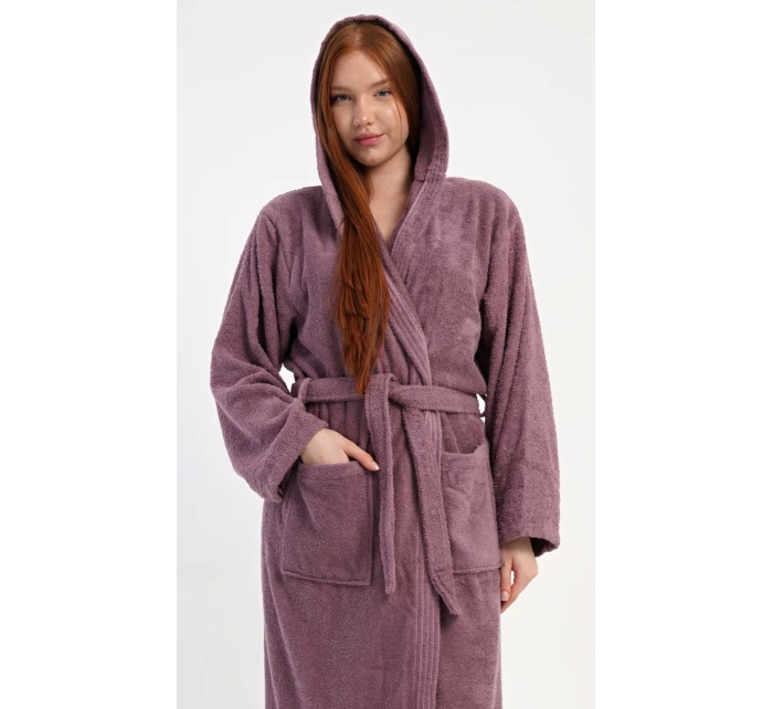 Dámsky dlhý župan s kapucňou Heather