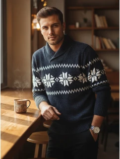 Pánský tmavě modrý svetr Dstreet model 21982525 - FashionStreet