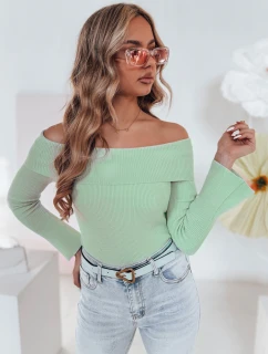 Dámska blúzka bez ramienok SHOWIT svetlozelená FashionStreet MY2430