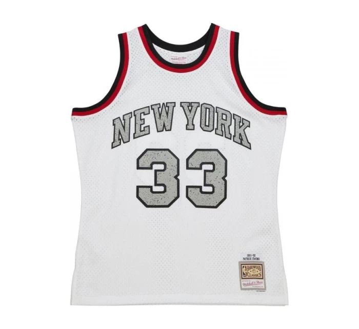 Mitchell & Ness NBA Cracked Cement Swingman Jersey Knicks 1991 Patrick Ewing M TFSM5934-NYK91PEWWHIT pánske