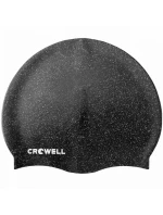 Crowell Recyklácia Pearl silikónová plavecká čiapka čierna col.1