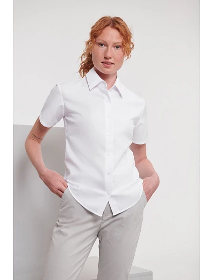 Halenka Oxford s krátkým rukávem 11. oxford blue model 22475351 - Russell Athletic