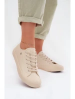 Dámske tenisky z eko kože Big Star TT274019 Beige