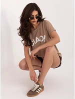 Bluzka RV BZ model 22097721 ciemny bezowy - FPrice