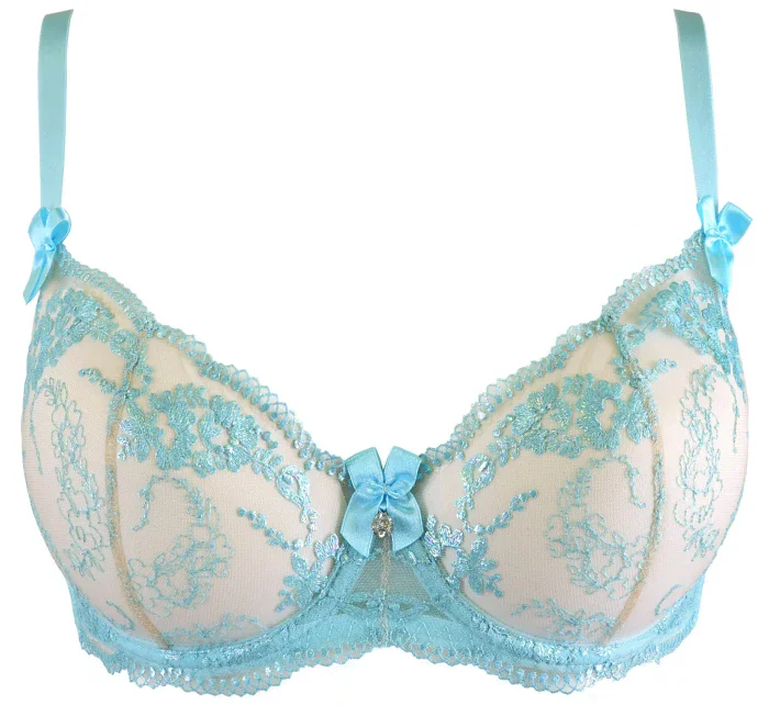 Dámska podprsenka V-10131 modrá - Axami Dámska podprsenka V-10131 modrá - Axami