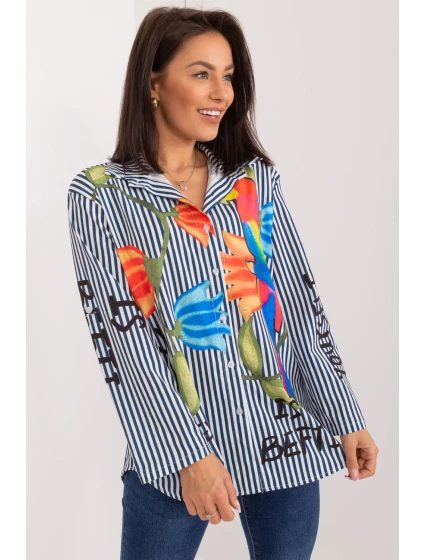 Košeľa s dlhým rukávom model 194187 Taliansko Moda