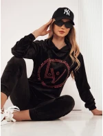 dámský velurový komplet černý Dstreet model 21970215 - FashionStreet