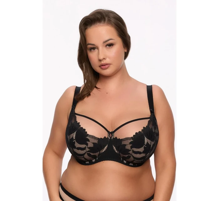 Polovyztužená dámská podprsenka semi soft BS 1134 Keto Grafitová model 20647062 Maxi - Gaia Polovyztužená dámská podprsenka semi soft BS 1134 Keto Grafitová model 20647062 Maxi - Gaia