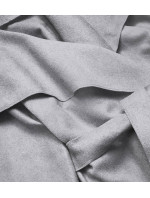 Šedý dámsky minimalistický kabát (747ART)