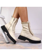 Zateplené kožené topánky s reťazou Artiker W HBH40 Zateplené kožené topánky s reťazou Artiker W HBH40