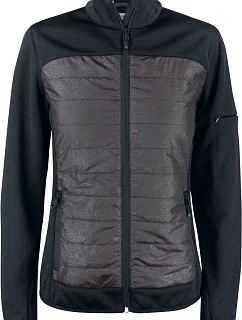 Clique Custer Jacket Women Dámska reflexná hybridná bunda 67.0934 čierna/reflexná