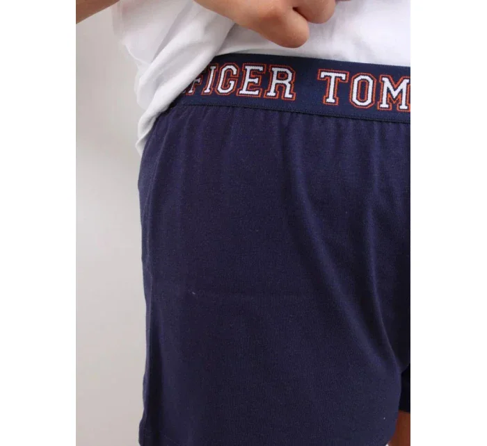 Dámske pyžamo League UW0UW03217 - 0SR - Biela - Tommy Hilfiger Dámske pyžamo League UW0UW03217 - 0SR - Biela - Tommy Hilfiger