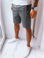 Pánske tmavosivé teplákové šortky FashionStreet SX2229