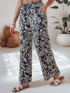 Dámské kalhoty ze široké látky  navy blue Dstreet model 21987223 - FashionStreet