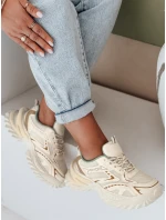 Dámské sportovní tenisky beige Dstreet model 21991743 - FashionStreet