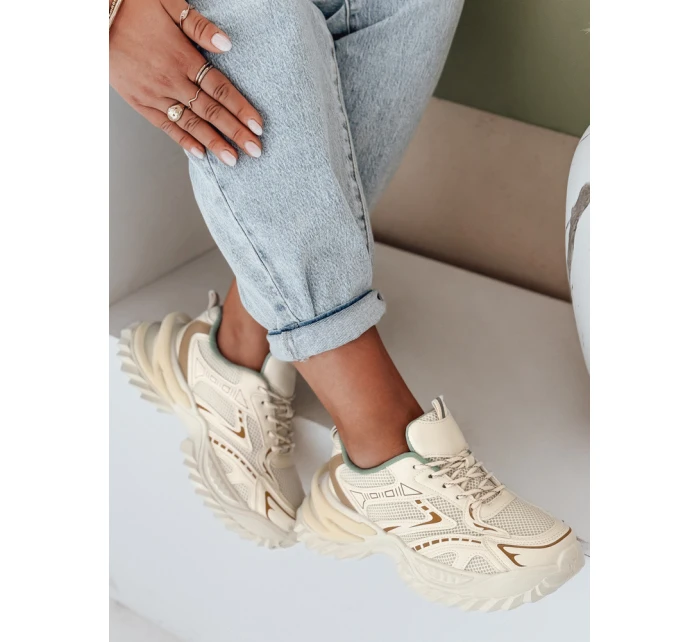 Dámské sportovní tenisky beige Dstreet model 21991743 - FashionStreet