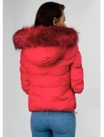 ZIMOWA KRÓTKA PIKOWANA KURTKA DAMSKA CZERWONA model 21242154 - Libland