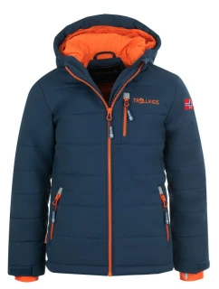 Trollkids Hemsedal Snow Jacket XT mystic blue/orange hardy blue (513-142)