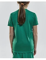 Craft Teamwear Squad Go Jersey Solid Jr Detské športové tričko s výstrihom do V 82.5582 čierne Craft Teamwear Squad Go Jersey Solid Jr Detské športové tričko s výstrihom do V 82.5582 čierne