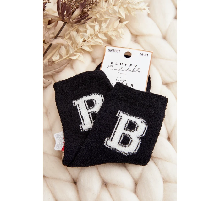 Młodzieżowe Ciepłe Skarpety Czarne