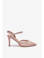 Ozdobené lodičky s otevřenou patou model 21787018 - Boto Ozdobené lodičky s otevřenou patou model 21787018 - Boto