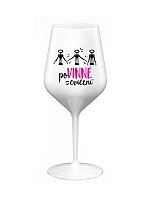 VYŽADOVANÉ TRÉNINGY - biely nerozbitný pohár na víno 470 ml