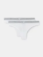 Dámske nohavičky 2Pack 164752 4R223 00010 White - Emporio Armani