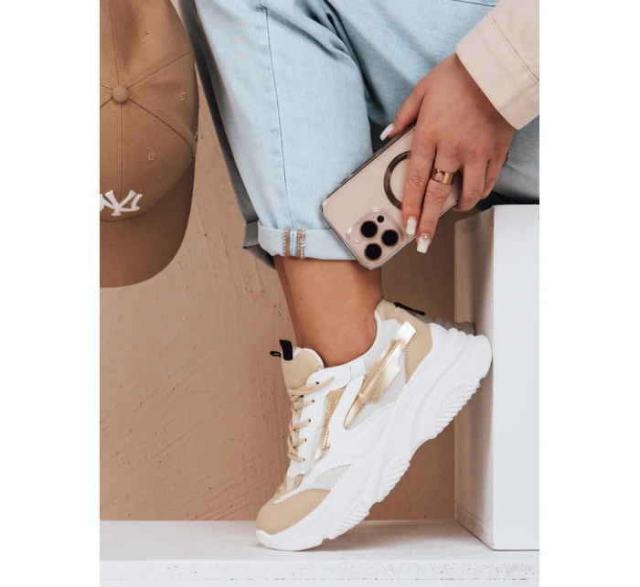 Dámské sportovní tenisky gold Dstreet model 21983200 - FashionStreet