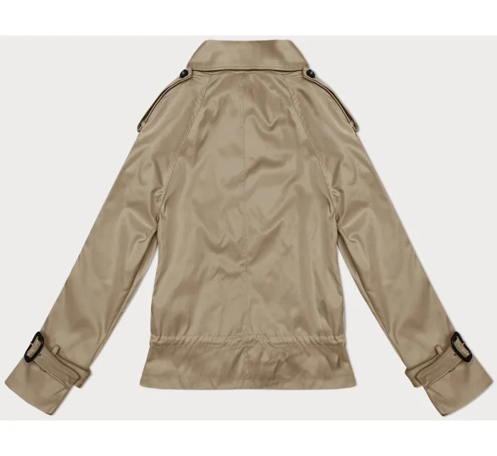 Tmavobéžové sako s podšívkou a klopami (1802#-5) Tmavobéžové sako s podšívkou a klopami (1802#-5)