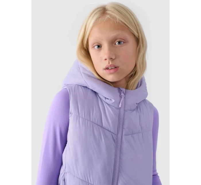 Dívčí prošívaná kapuce bez rukávů Junior model 21432903 - 4F Dívčí prošívaná kapuce bez rukávů Junior model 21432903 - 4F