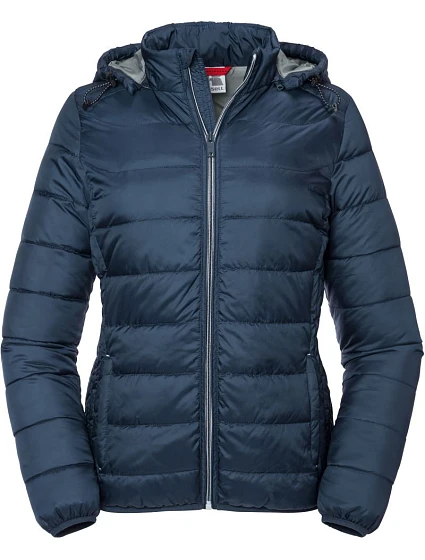 Russell Athletic 440F Dámska bunda Nano s kapucňou 10.440F, farba french navy Russell Athletic 440F Dámska bunda Nano s kapucňou 10.440F, farba french navy