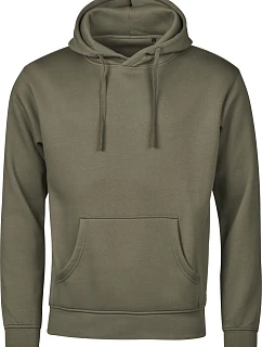 TJ Mikina s kapucí z těžké bavlny "Unlabeled" 18. moss model 22448168 - Tee Jays