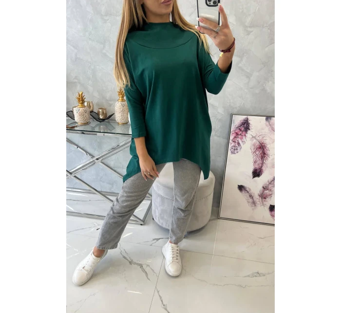 Mikina s potlačou kolesa zelená