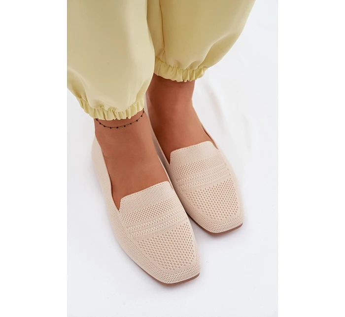 Dámské látkové mokasíny světle béžové Dorielle