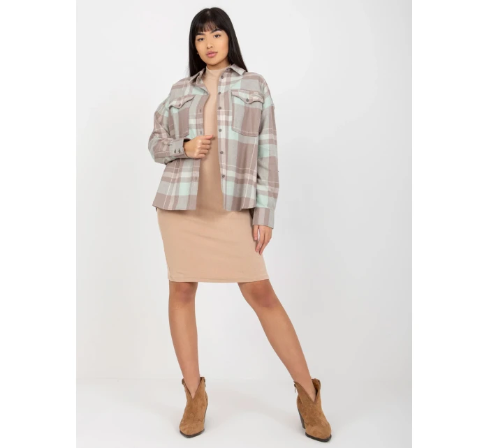 Košeľa D71720W11085A tmavá lila