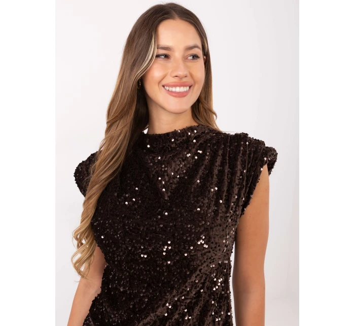 Bluzka IT BZ model 21441091 ciemny brązowy - FPrice