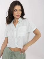 Koszula NM KS  biało zielony model 21057813 - FPrice