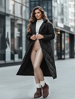 Kurtka zimowa damska WARMISSA pikowana czarna FashionStreet TY4916z