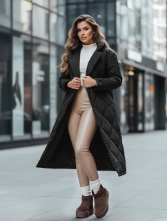Dámska zimná bunda WARMISSA prešívaná čierna FashionStreet TY4916z
