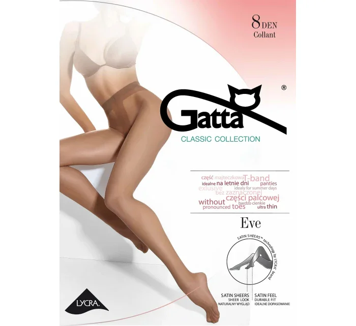 Dámske pančuchové nohavice Gatta Eve 8 deň 5-XL Dámske pančuchové nohavice Gatta Eve 8 deň 5-XL