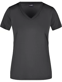 JN Dámské sportovní tričko s výstřihem do V 02.0 black model 22489152 - Daiber
