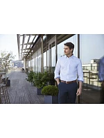 Kontrastní košile s dl. rukávem vzor rybí kost 11. grey model 22476056 - Russell Athletic Kontrastní košile s dl. rukávem vzor rybí kost 11. grey model 22476056 - Russell Athletic