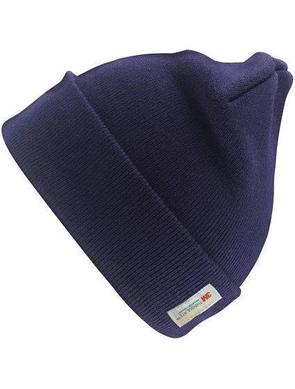 Result Headwear RC 033X Pletená čiapka s podšívkou Thinsulate™ 28.033X tmavomodrá