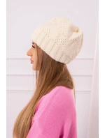 Dámska čiapka Danuta K331 dark ecru