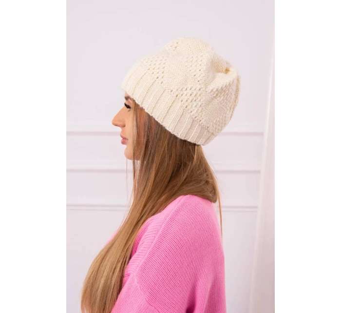 Dámska čiapka Danuta K331 dark ecru