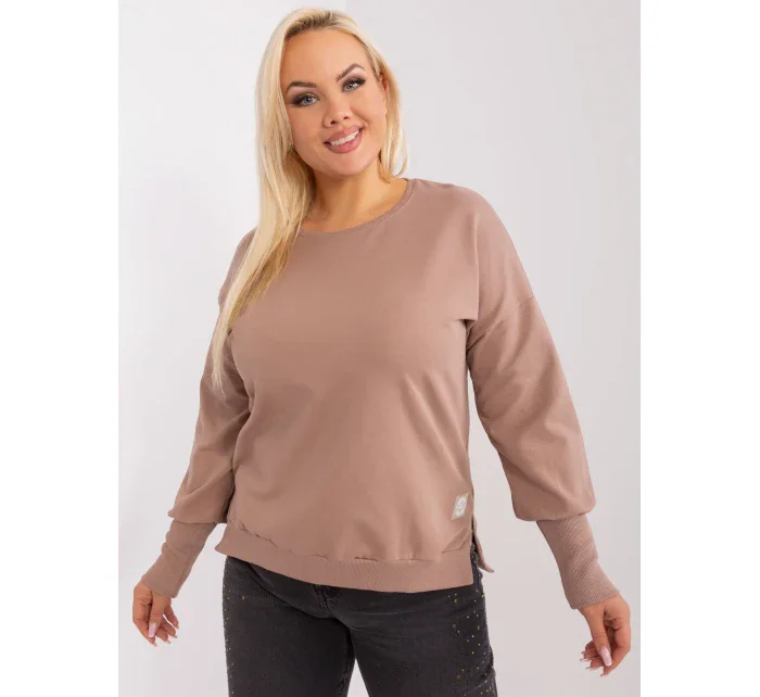 Bluzka RV BZ model 19143387 ciemny bezowy - FPrice