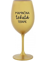 Mamičkina tekutá terapia - zlatý pohár na víno 350 ml