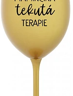 Mamičkina tekutá terapia - zlatý pohár na víno 350 ml